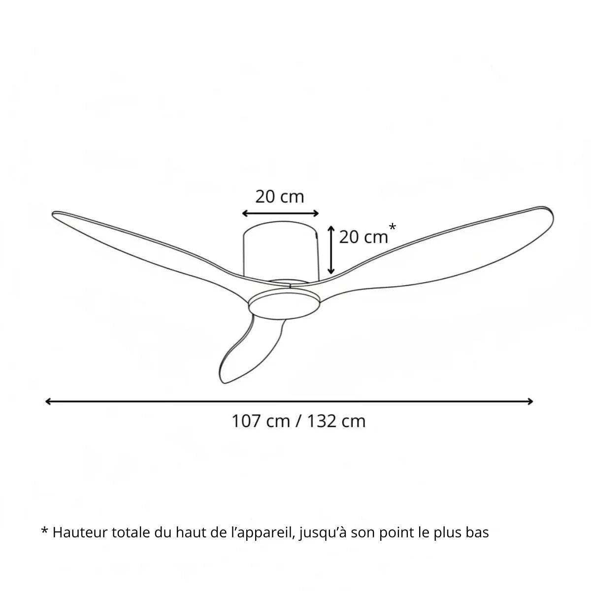 Ventilateur de plafond Mado